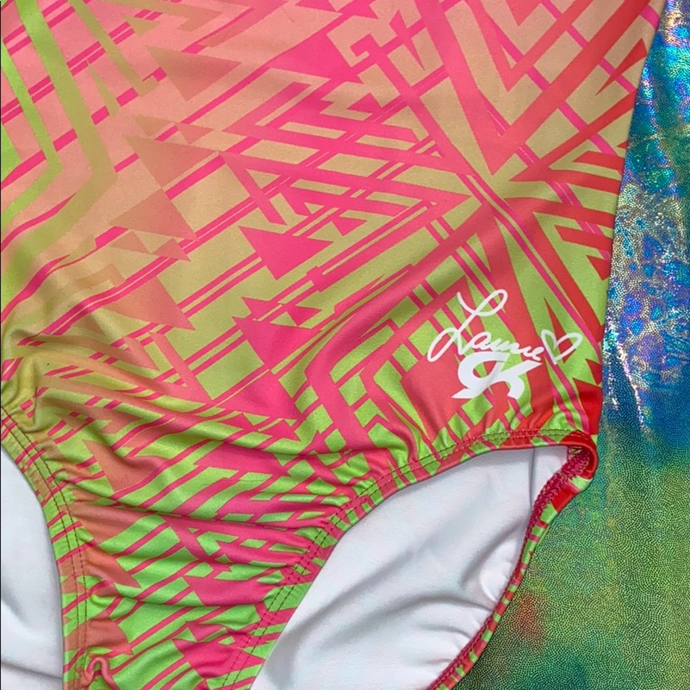 GK ELITE x LAURIE HERNANDEZ Aztec Party Leotard - Picture 5 of 8